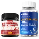 Berberine Supplement 1500mg + Lipozomálne vápnik AKG doplnok 1500mg
