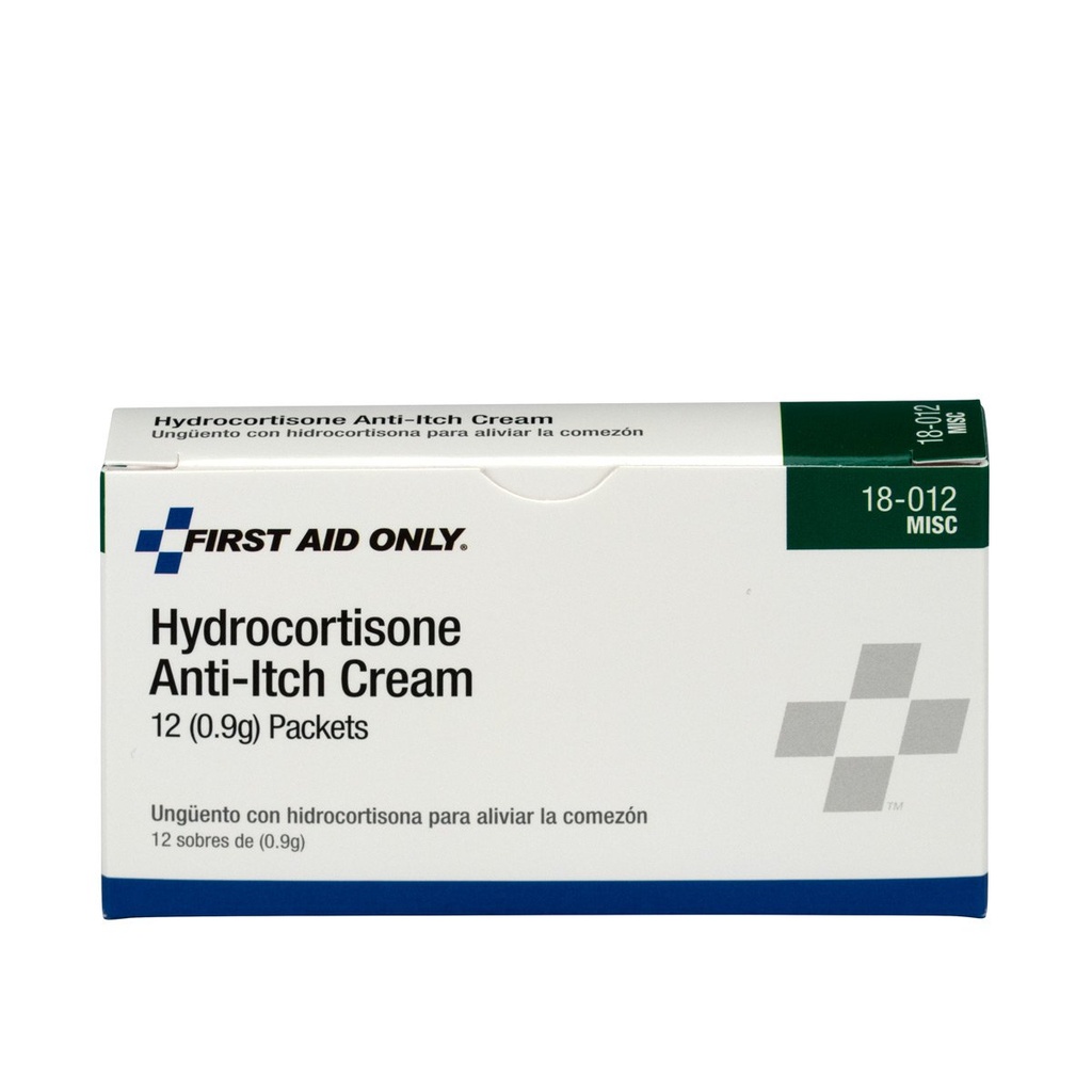 Prvá pomoc Iba 18 - 012 Hydrokortizón Cream Pakets, 12 Počet