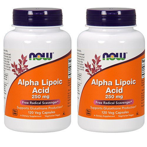 Potraviny Alpha Kyselina lipoová 250 mg, 120 Rastlinná kapsula (2 balenia)
