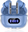 Blue Wireless Earbuds P1 PRO, slúchadlá Bezdrôtové Bluetooth slúchadlá s clear Call Mics Ear Buds, pohodlné Fit, IPX7 Nepremokavá dlhá životnosť batérie, 30H Playtime for Sports Workout