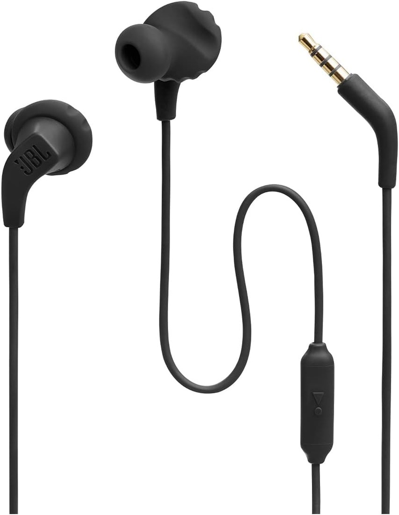 JBL Endurance Run 2 Wired - vodotesné Wired Sports in-Ear Slúchadlá, Pure Bass Sound, Hands-free hovory, Nikdy Hurt. Nikdy neodísť.