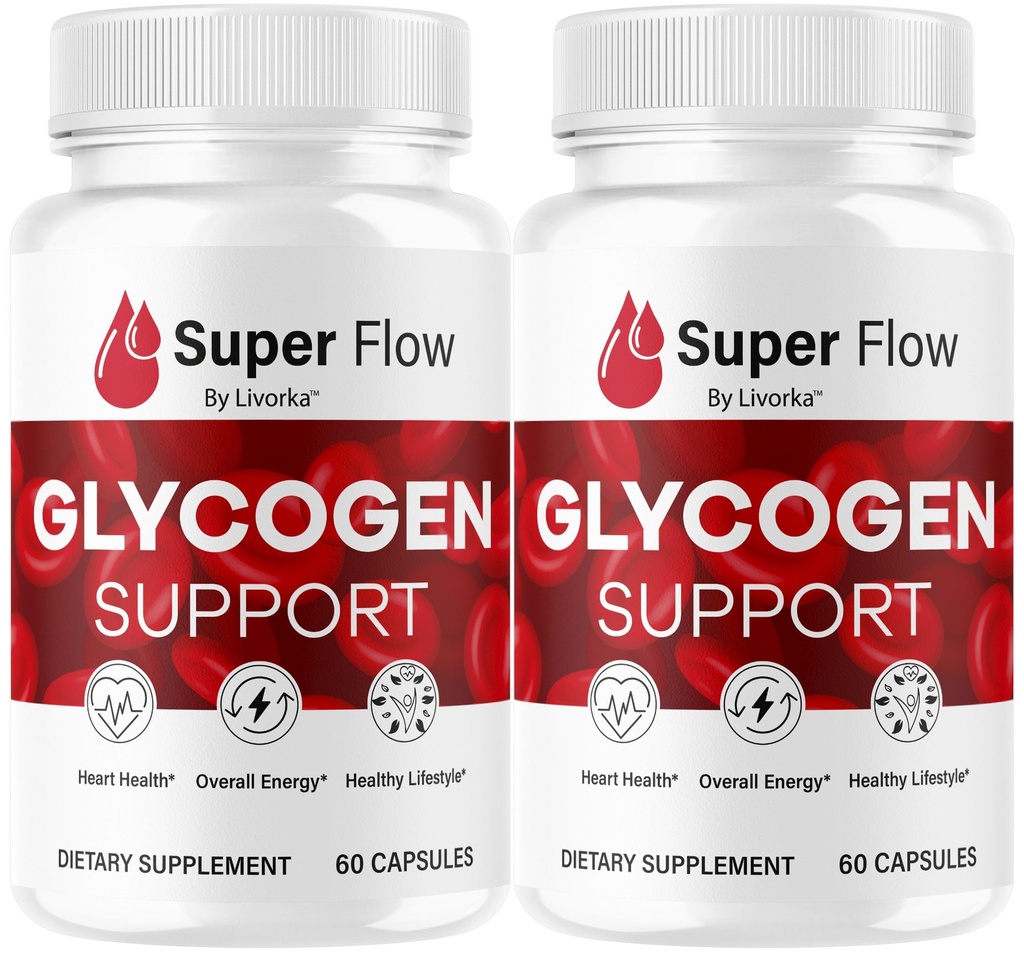(2 balenia) Super Flow Glycogen - SuperFlow Glycogen Support Kapsule, Super Flow, Glycogen Support Super Flow, Official SupperFlow Glycogen Support, Super Flow Glyco Optimizer, 60 Kapsule na 2 mesiace