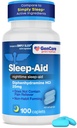 GenCare - Spánková pomoc Difenhydramín HCL 25mg Modré viečka (100 Caplets) - Non Habit formovanie nočný spánok pilulky pre dospelých k pádu Asleep rýchlejšie a spať prehlbšie cez noc - spánkové pomôcky