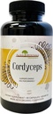 Aloha Medicines Pure Cordyceps, Certified Organic Mushrom Supplement, Supports Imunity and Energy, Balenie po 1, 90 kapsúl