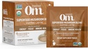 Om Mušroom Superfood Coffee Latte Blend Mušroom Powder, Single Serve, 10 Count, Lion's Mane, Cordyceps, Reishi, Chaga, Energy & Mental Clarity Support
