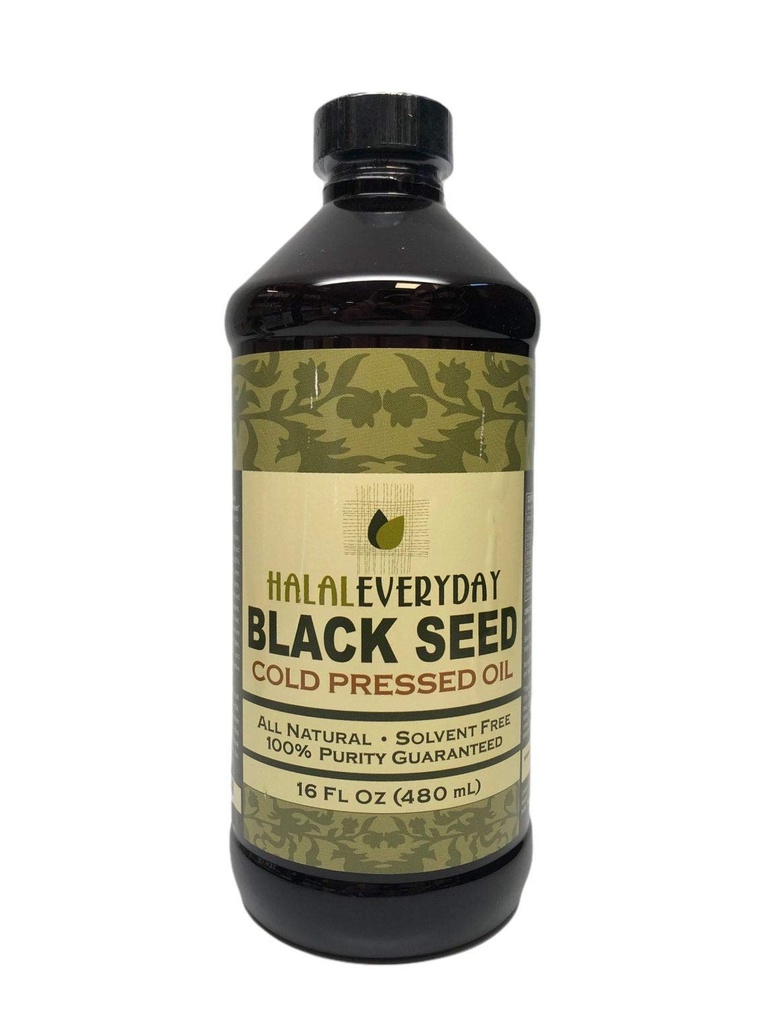 Čistý čierny olej zo semien 16 OZ - 100% čistého a studeného lisovaného čierneho semena - Non-GMO a Vegan - Nigella Sativa
