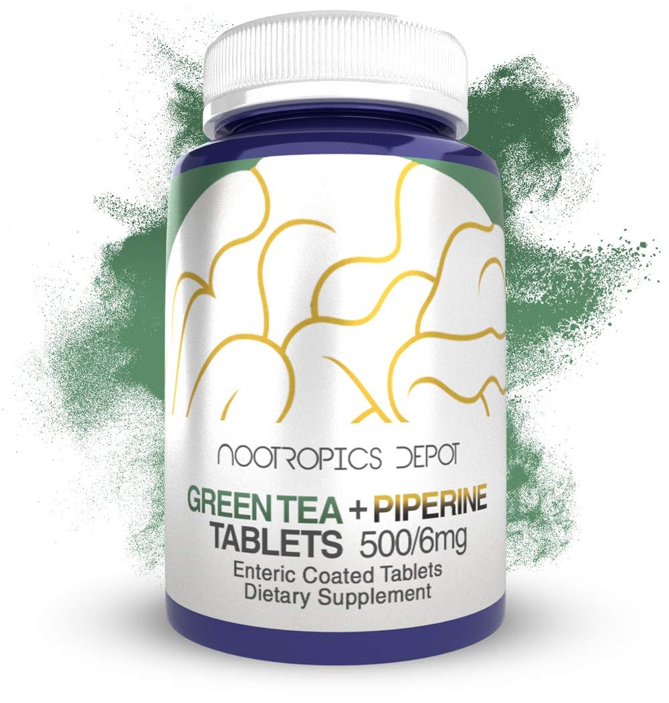 Nootropics Depot Zelený čaj extrakt tablety 
