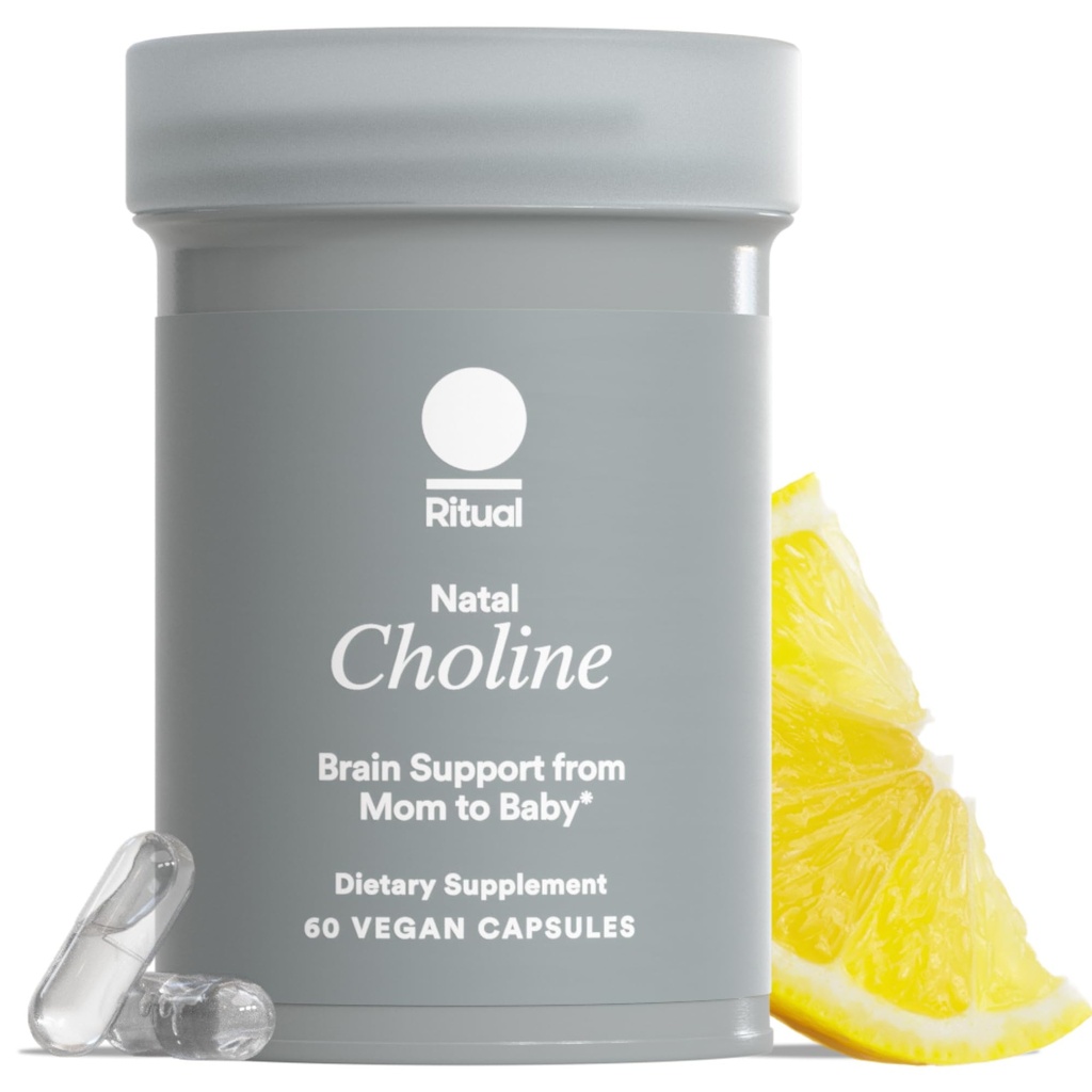 Rituálne Natal Choline Supplement, 550mg, podporuje dieťa poznávacie funkcie pri užívaní počas tehotenstva a obsahu cholínu v materskom mlieku*, 30 dní dodávky