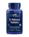 Life Extension D- Ribose tablety, Plus vápnik, pomáha udržiavať zdravé úrovne energie v srdci a svalovej hmoty, podporuje výrobu ATP, Gluten-free, non-GMO, Vegan, 100 Vegetariánske tablety