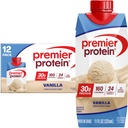 Premier Protein Shake, Vanilla, 30g Protein, 11 fl oz, Balenie 12 (Backaging May Vary)
