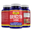 Jednoducho Silné Quercetin doplnky, Quercetin 500 mg 200 kapsúl, 2 X Quercetin 250 mg Phytozome Bioflavonoid Vegan Bezlepkové pilulky lepidla na podporu zdravých bunkových srdcových a imunitných funkcií
