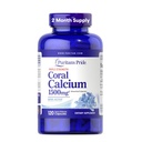 Puritánska pýcha Triple sila Coral Calcium 1500 mg s Bone-ActiveTM, Dietary Supplement for Heart, Nerve, and Muscle Support, 2 mesiace dodávky, 120 Rýchle uvoľnenie Kapsule