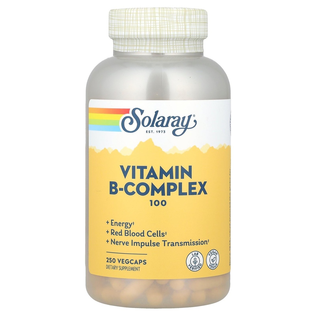 Solaray B Complex Supplement, 100mg, 250 count