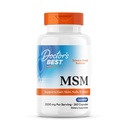 Lekár's BEST MSM, podporuje vlasy, koža, nechty, & kĺby, non-GMO, bez lepku, 3000 mg na obsluhu, 360 kapsúl