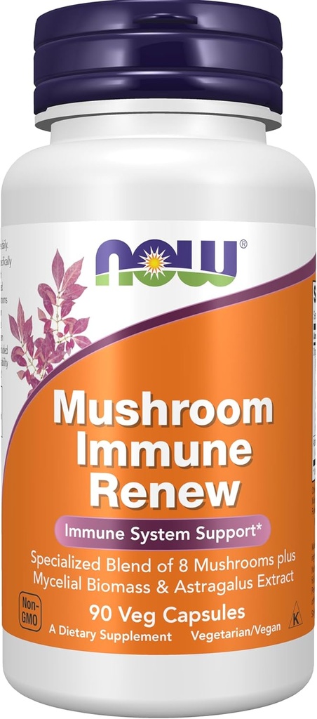 TERAZ Foods Supplements, Immune RenewTM with Astragalus Root Extract, Immune System Support*, 90 Veg Capsules