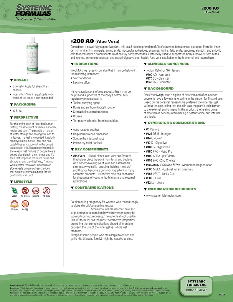Systemic Formulates AO 