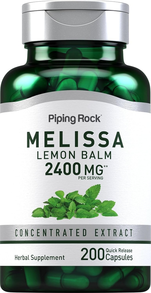 Piping Rock Lemon Balm Kapsule 2400mg 