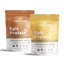 Sprout Living Epic Protein Bundle - Čokoláda Maca & Vanilla Lucuma (20g Organic Plant-Based Protein Powder, Vegan, Gluten Free, Superfoods) 