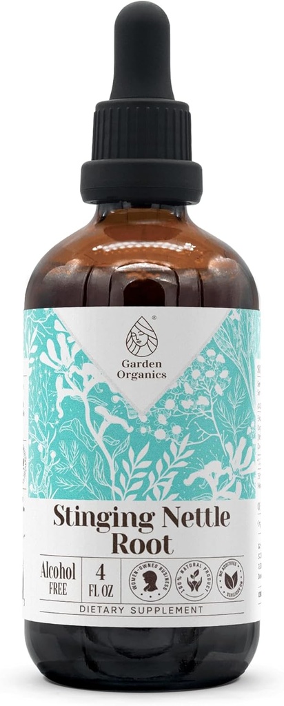 Stinging Nettle Root Bez alkoholu prírodný extrakt z tinktúry, Immune System Booster, Tekuté kvapky vyrobené zo 100% (4 fl oz)