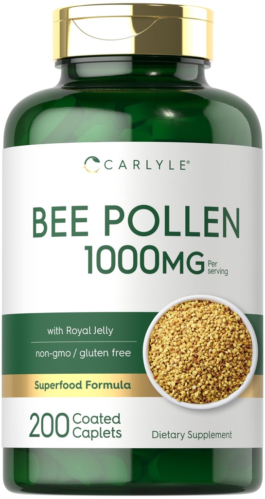 Carlyle Bee Pollen Supplement 1000mg 