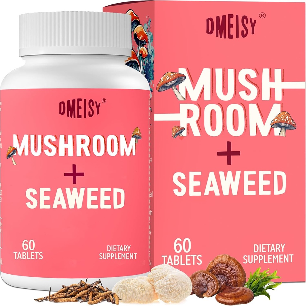 Sublingválny Mushroom Complex, 18-v-1 Huba Supplement, Lions Mane, Reishi, Turecko chvost a viac - Mozog doplnky pre pamäť a zaostrenie, Pamäťové doplnky, Energia, Mood, Imunita, 60 Tablety