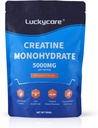 Gluckycare Creatin Monohydrát - 5000 mg Pure Micronized Creatin - Creatin Powder Support for Strength & Performance - 100 Servings, 500G