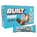 Postavený bar, Puff Protein Bars, Coconut Puff, 17g Bielkoviny Snacks, On-The-Go Bars, Iba 140 Kalórie, 6g Cukor, Kolagén, Gluten Free, 12 Počet