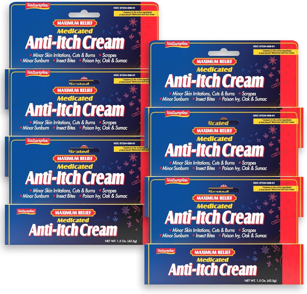 Natureplex Maximum Relief Medied Anti-Itch Cream 1.5oz (6 balenia) 