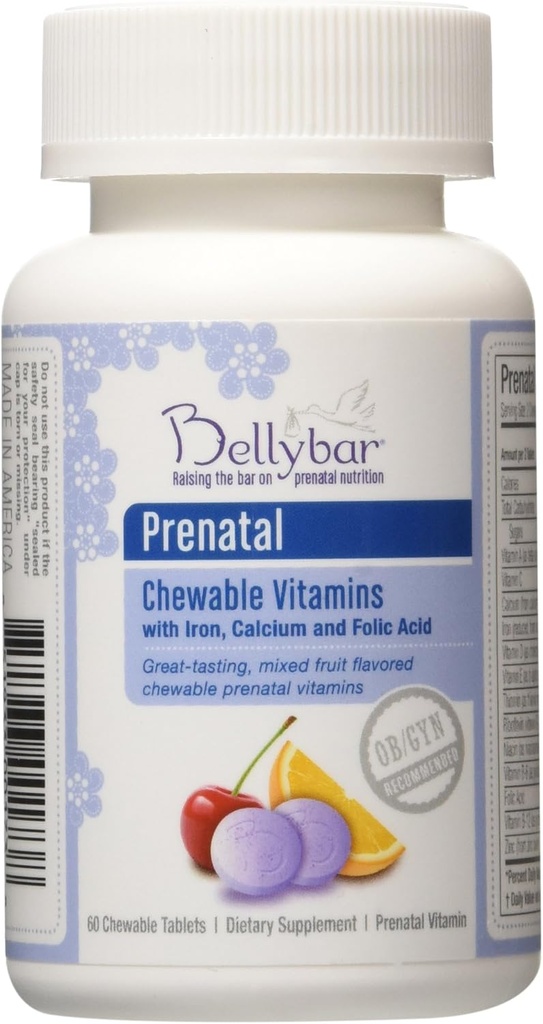 Prenatálne žuvacie vitamíny od Bellybar 60 kariet