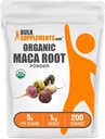 BulkSupplementments.com Organic Maca Powder - Organic Maca Root Powder, Superfood Supplement - Gluten Free, 5g per Serving, 1kg (2,2 lbs) (Pack of 1)
