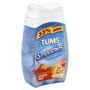 TUMS Smoothies Extra sila Zrôzne ovocie Antacidá Žuvacie tablety 60 počet