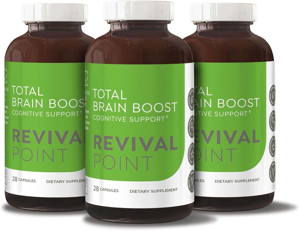 Total Brain Boost Supplement - 3 fľaše
