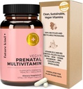 Future Kind Vegán prenatálny vitamín s DHA a L-metylfolátom v sklenenej fľaši - prenatálne folátové doplnky pre ženy s vitamínom D & E, železom a biotínom - bez lepidla, bez GMO (60kt)