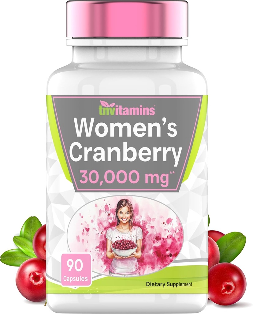 Cranberry pilulky pre ženy: 30 000 mg - 90 Kapsule 