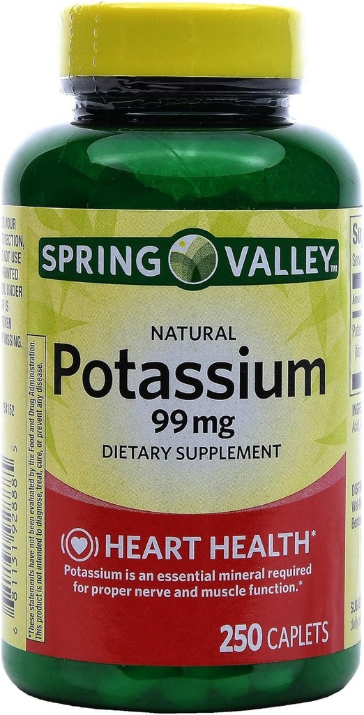 Jar Valley Draslík 99 mg z glukonátu draselného 595 mg (počet 250)