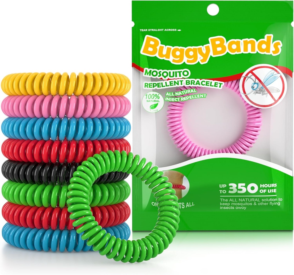 48 Balenie Mosquito Repelent Bracelets, Individuálne zabalené, DEET zadarmo, Prírodné a vodeodolné kapely
