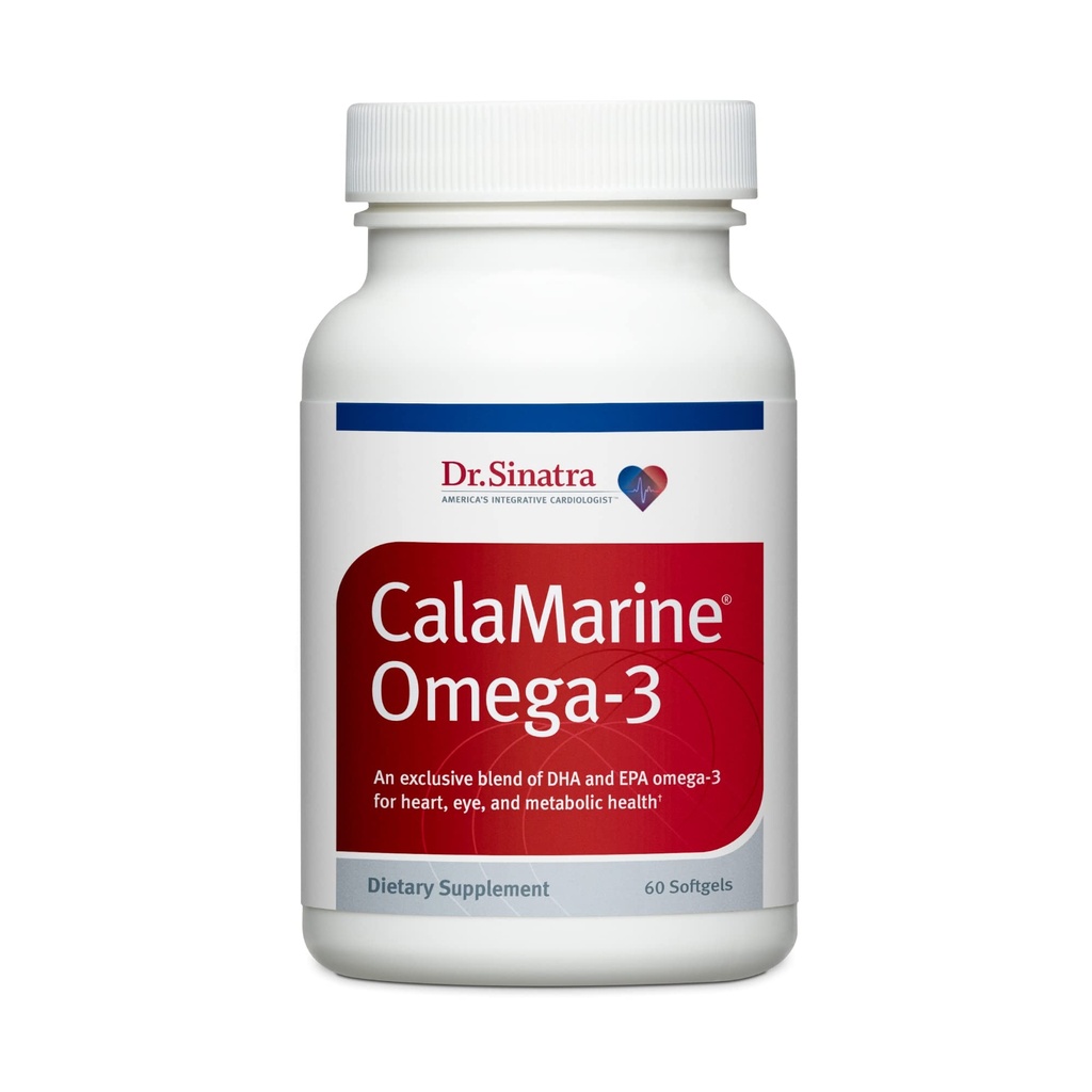 Dr. Sinatra CalaMarine Omega-3 Doplnky s DHA a EPA, klinická trieda pre mozog, srdce, a zdravie očí, 60 Softgels