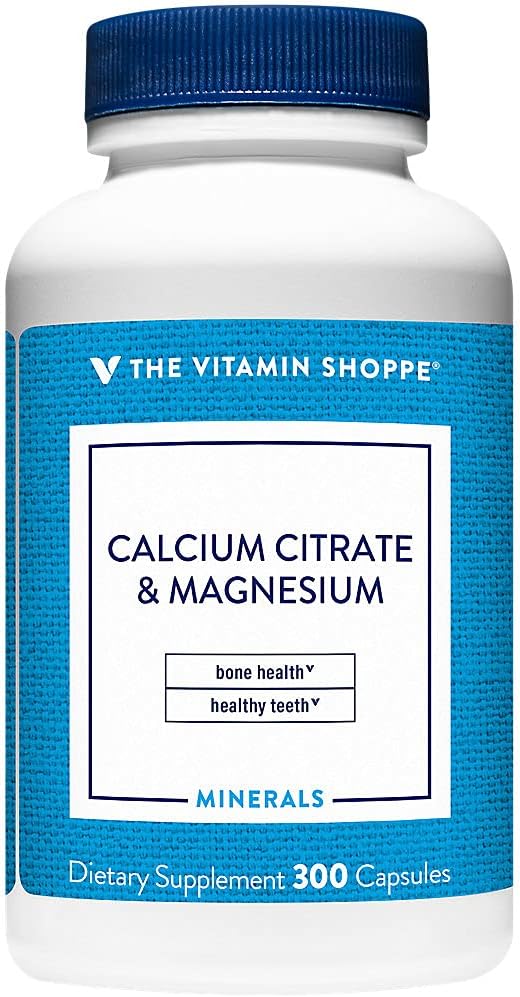 Citrát vápenatý a horčík (300 kapsúl) od The Vitamin Shoppe