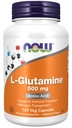 Teraz Foods Doplnky, L-Glutamine 500 mg, Dusík Transporter*, Amino Acid, 120 Veg Kapsule