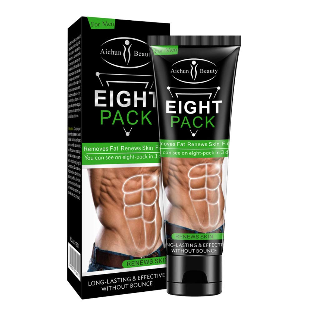 AICHUN BEAUTY osem balenia pre mužov silný Waist Manly Torso hladkej linky Press Fitness Belly pálenie svalového tuku Odstrániť novinky pleť chudnutie chudnutie krém 80g