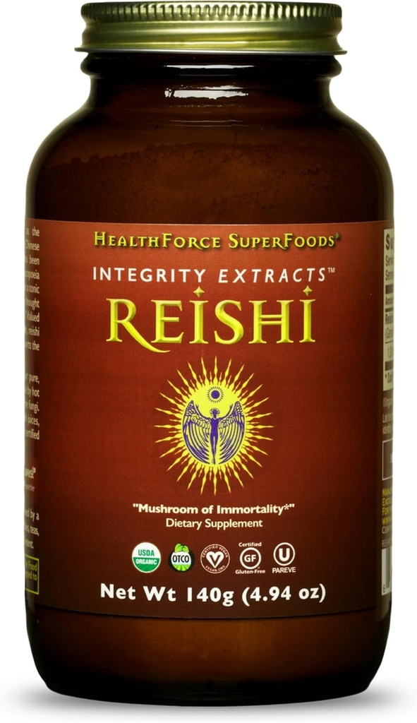 HealthForce SuperFoods Integrity Extrakty Reishi - prášok - 140 Grams