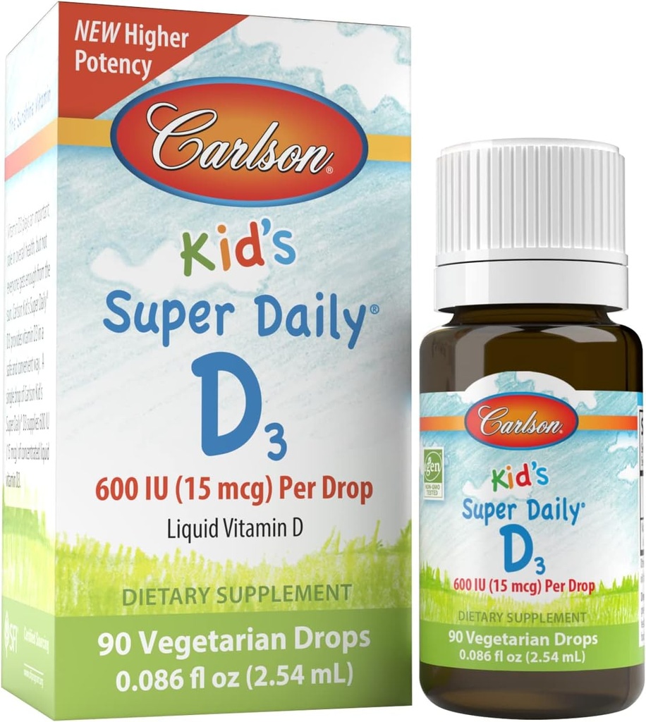 Karlson Kid Super Daily D3, 600 IU (15 μg) na kvapku 