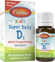 Karlson Kid Super Daily D3, 600 IU (15 μg) na kvapku 