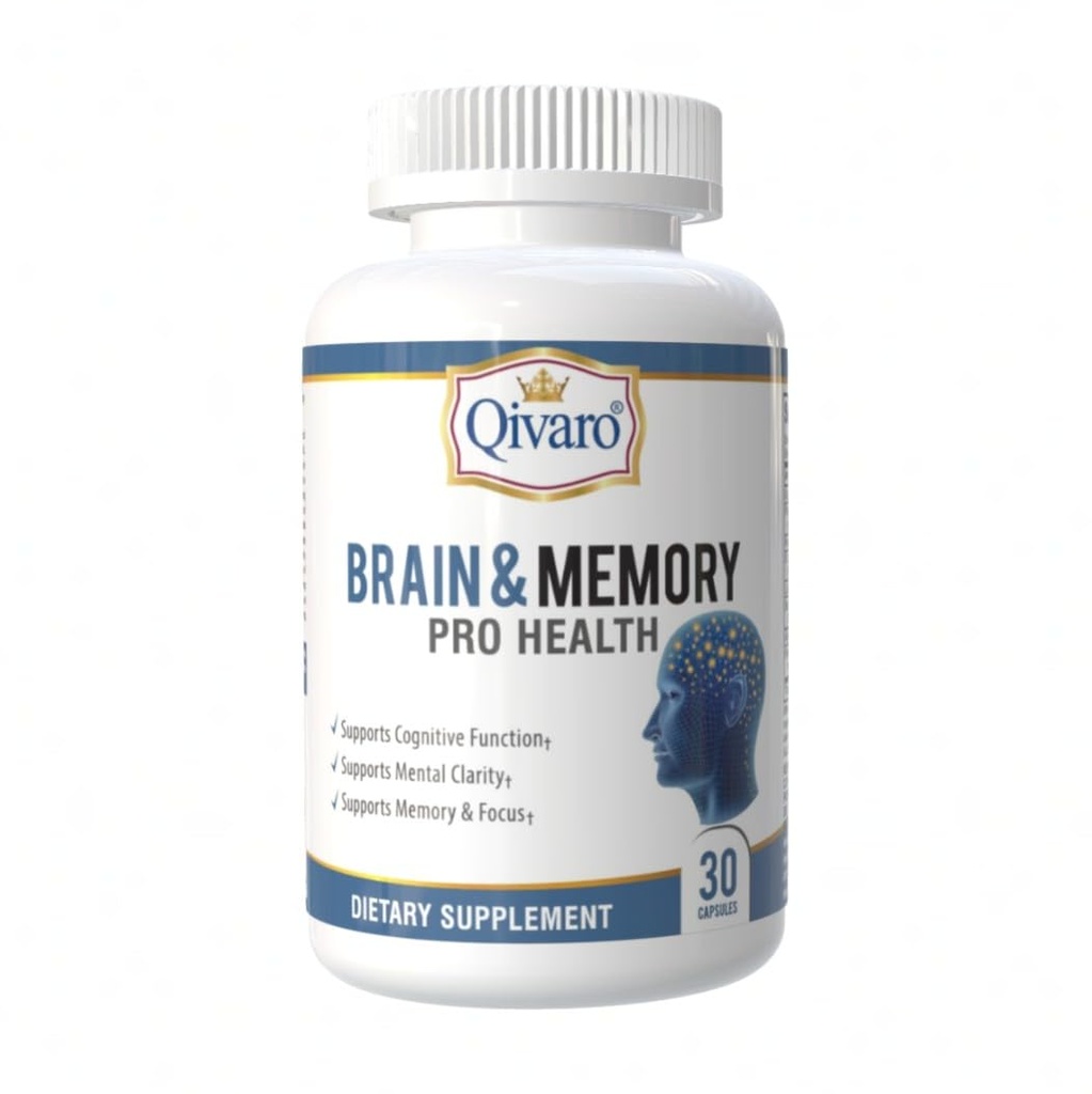 Brain & Memory Pro Zdravie - Prírodná podpora kognitívnej funkcie - Mind & Memory Supplement for Brain Health - Vegan a Non-GMO - Made in USA 30 Kapsule