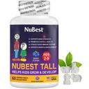 NuBest Tall Kids - Multivitamíny a minerály pre vek 2 až 9 - Bone Strength & Imunity Support - Pomoc Deti, batoľatá Zdravé - Živočíšne tvary - 60 Žuvateľné Berry Tablety 1 Mesiac Dodávka
