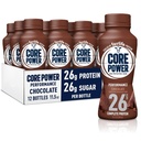 Jadro Power Fairlife 26g Protein Milk Shakes, Pripravený na pitie na zotavenie tréningu, Čokoláda, 11.5 Fl Oz (Pack of 12)
