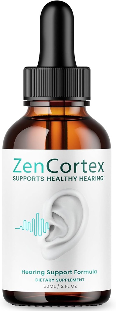 Zencortex pre Tinnitus Relief - Oficiálne vzorec - Zencortex kvapky pre uši, Zen Cortex 24 Tinnitus kvapky Liquid Supplement Recenzia, Zen Cortex podpora sluchu Formula, Zencortex perorálne kvapky (2oz)