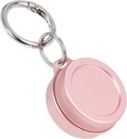 Daily Metal Carrying Case - Prenosné Keychain Pill Holder, vodeodolné malé Cestovné pilulky Kontajner pre earplugs Mince, Kompatibilný s slučkou, Eargasm & Vibes, Compact Mini Purse Pill Box (Pink)