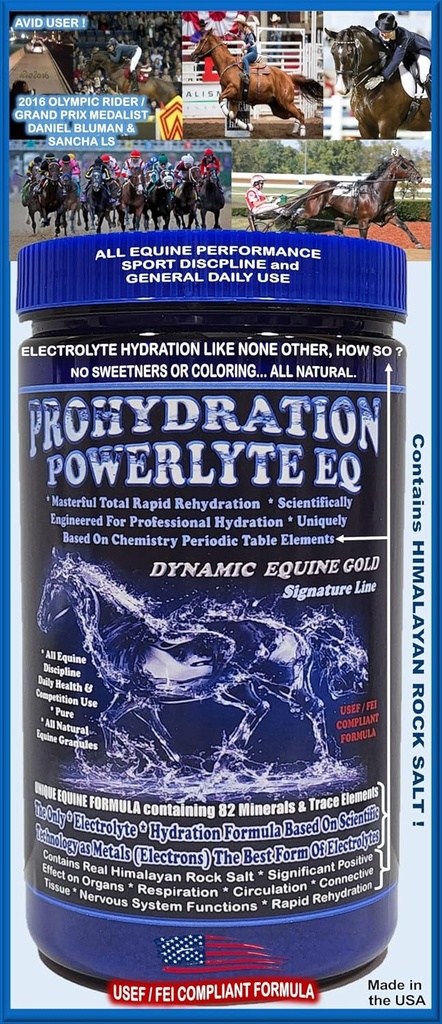 PROHYDRATION EQ...The New Breed in Equine Electrolyte/Profesional Hydration Matrix System Formula. 1080g (60 dní služby)