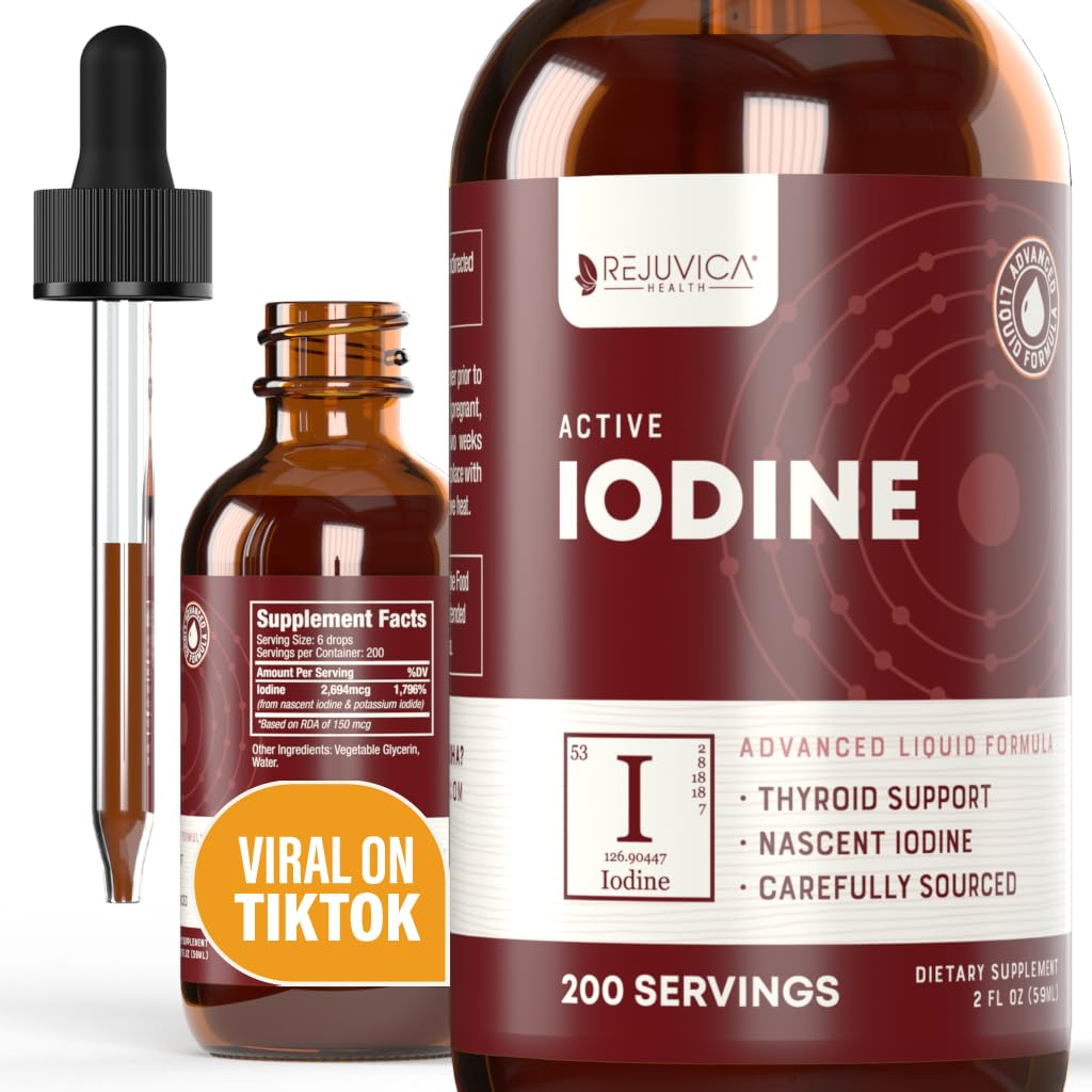Aktívny jód - Noscent jód kvapky - Liquid Delivery for Better Absorbtion - podporuje zdravú energiu, vitality, a jódové hladiny
